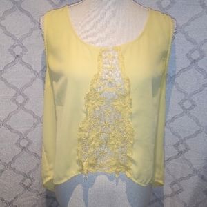 Beautiful Blu Pepper Lace hi low Top